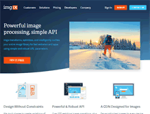 Tablet Screenshot of imgix.com